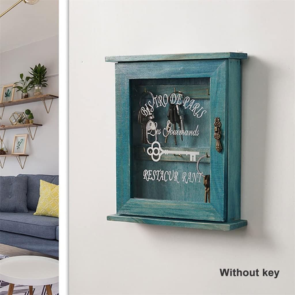 Key Holder Box Wall Mounted Retro Space Saving Accessories Entrae Mail Storage Home Decor (Color : White-Patch Five-Pointed star4, Size : 1) (Gray 1)