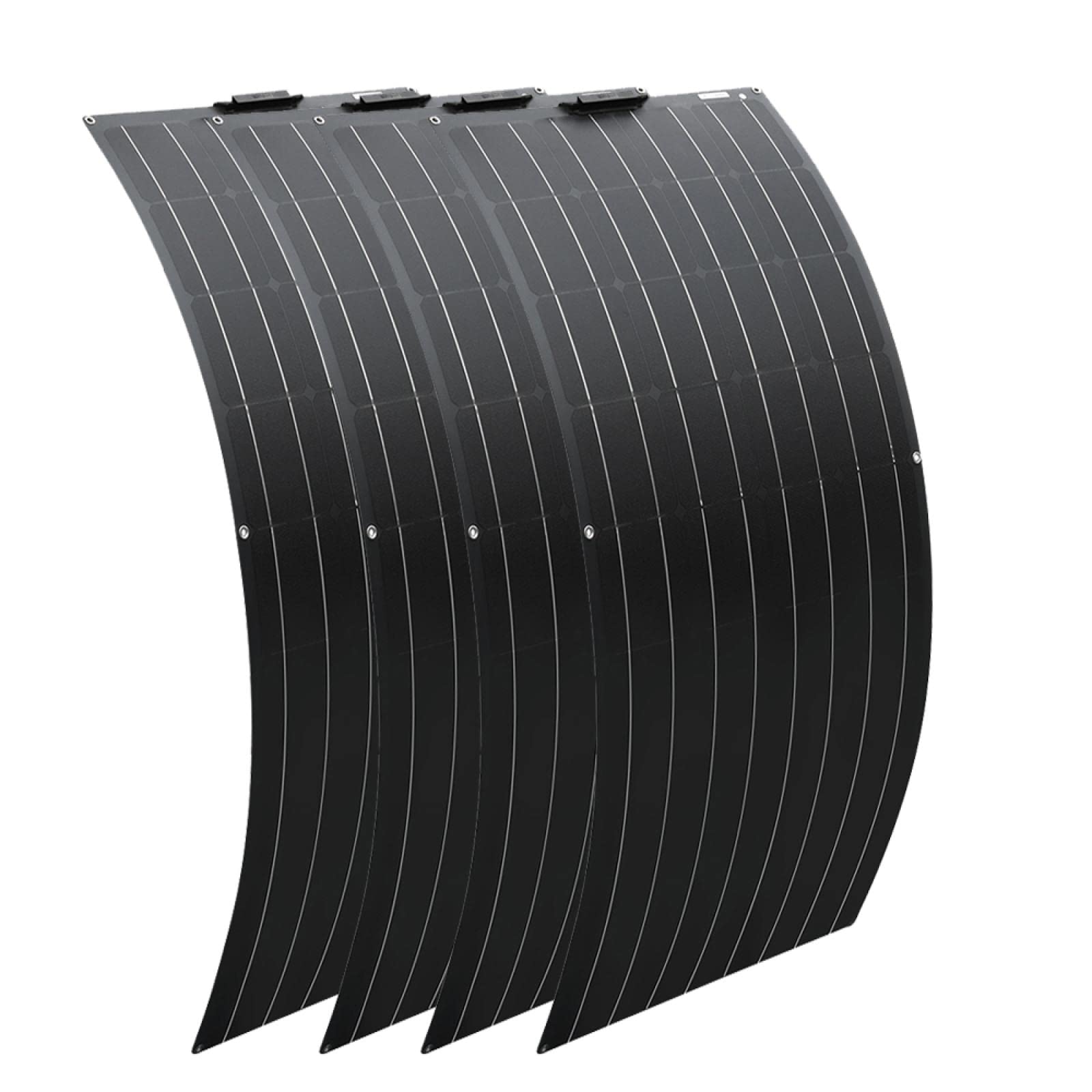 Pannello Solare Monocristallino Flessibile da 150 W Kit Caricabatteria per Celle Solari da 12 V Regolatore Fotovoltaico da 30 A Auto Barche Marine Camper 600 Wkit (600 W)