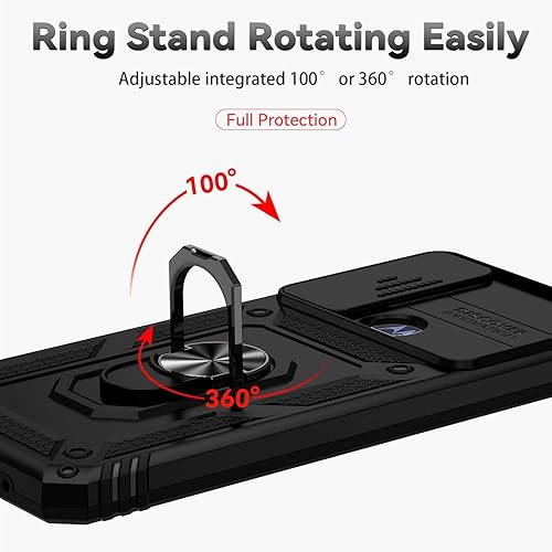 Miniatura 3 de SunStory Funda para Motorola Moto G Play 2023, funda Moto G Pure, Moto G Power 2022 con protector de pantalla HD, cubierta de cámara deslizante y