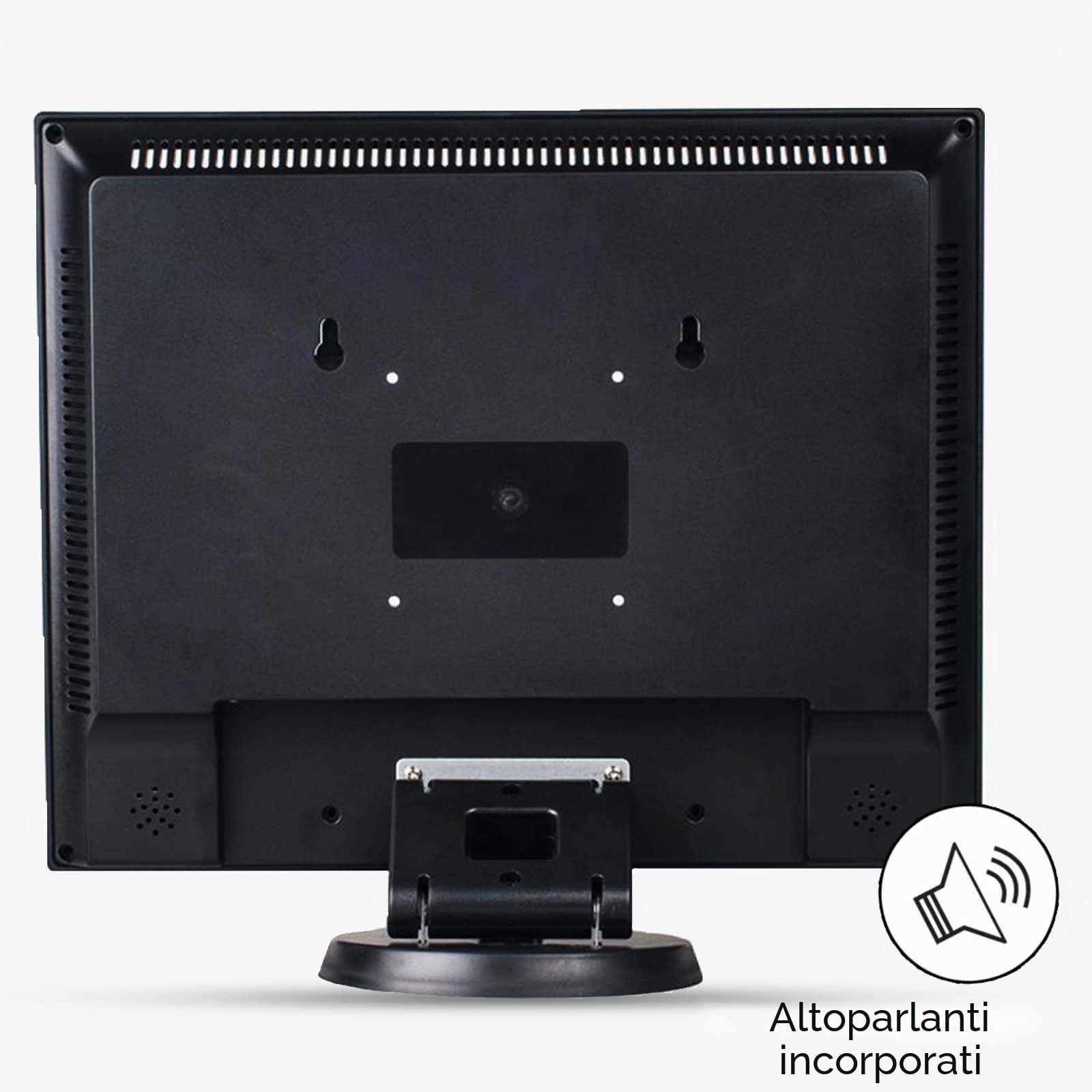 JaiHo Monitor CCTV da 12 Pollici LCD Schermo 800 * 600 Risoluzione, Piccolo Monitor con HDMI VGA BNC AV Ingresso per PC Display CCTV Casa Sicurezza, LCD Schermo a Colori Mini Monitor