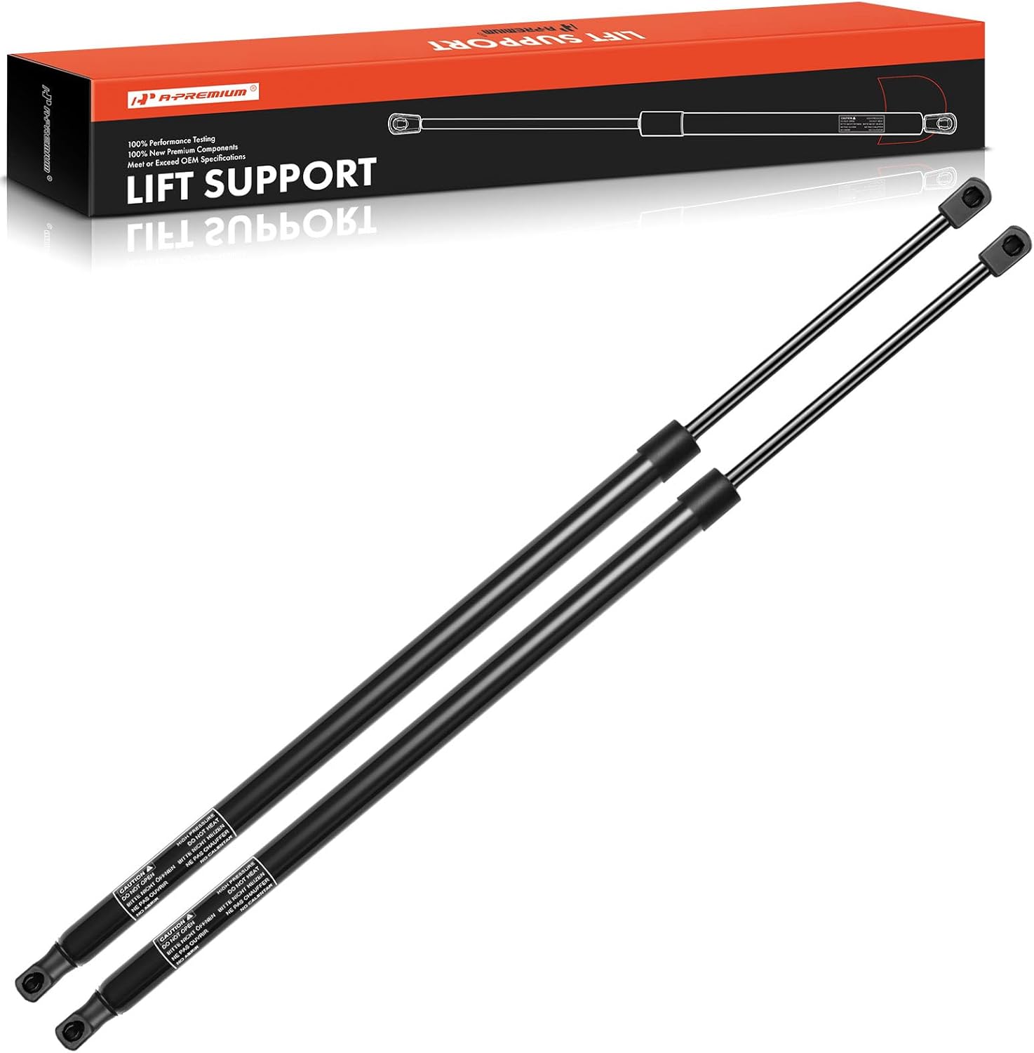 A-Premium Rear Tailgate Lift Supports Shock Struts Compatible with Ford Escape 2013-2016 Without Power Liftgate 2-PC Set