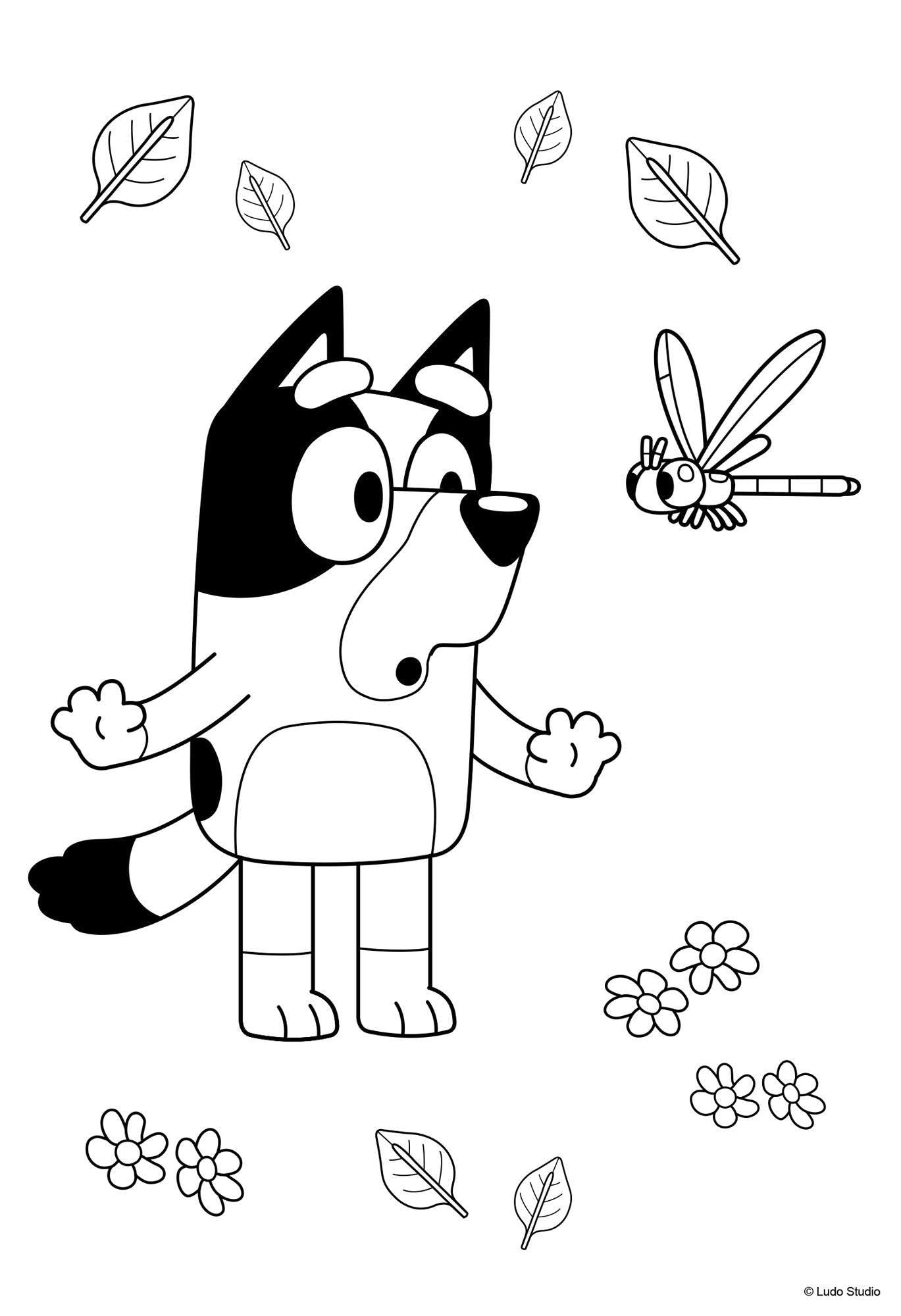 Bluey: Superstarker Sticker- und Malspaß: Sticker- und Malblock