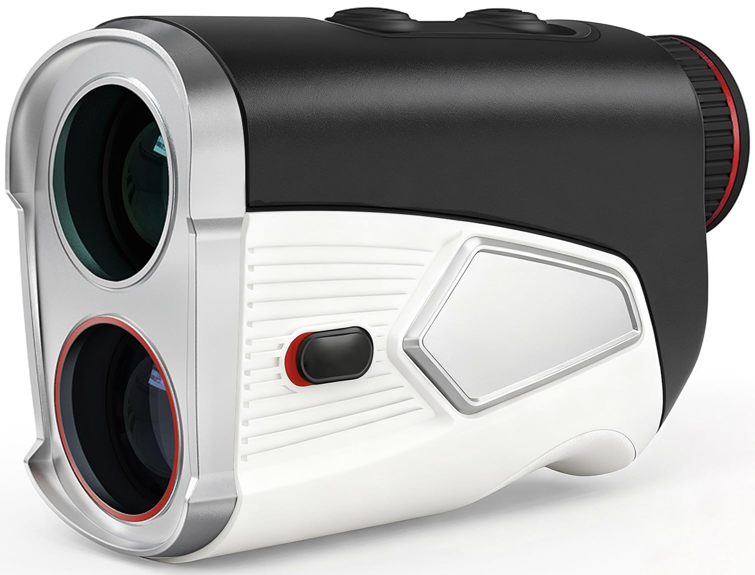 Télémètre de golf avec pente marche/arrêt, 1 374 m, grossissement 7x, haute précision, pour golf/chasse, verrouillage de drapeau avec vibration, télémètre de golf portable, rechargeable