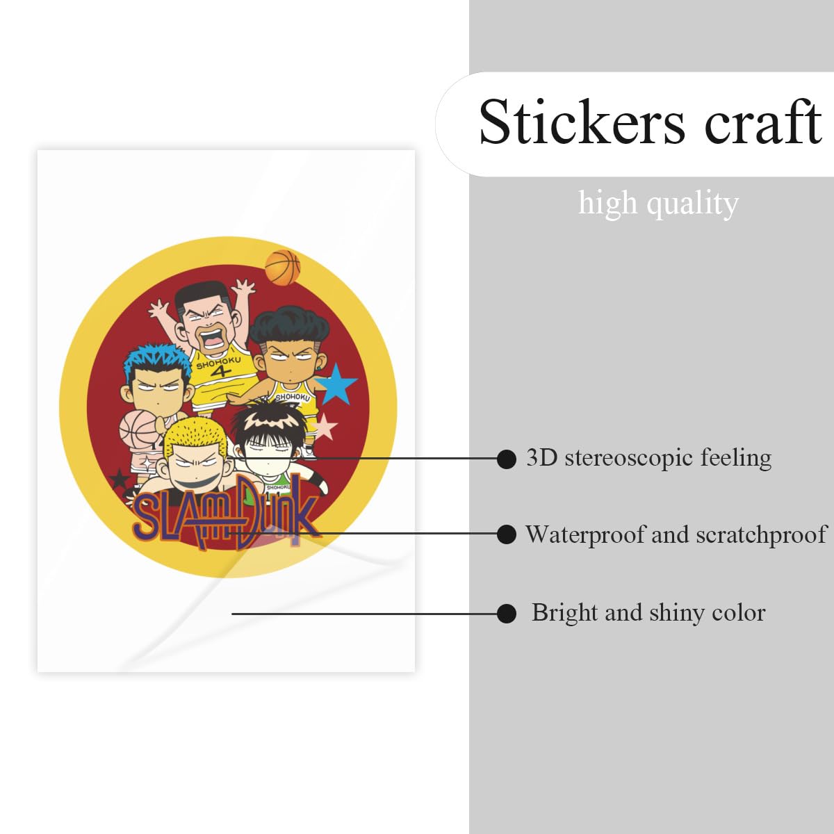 Amazon.co.jp: ステッカー シール スラムダンク クリスタルステッカー