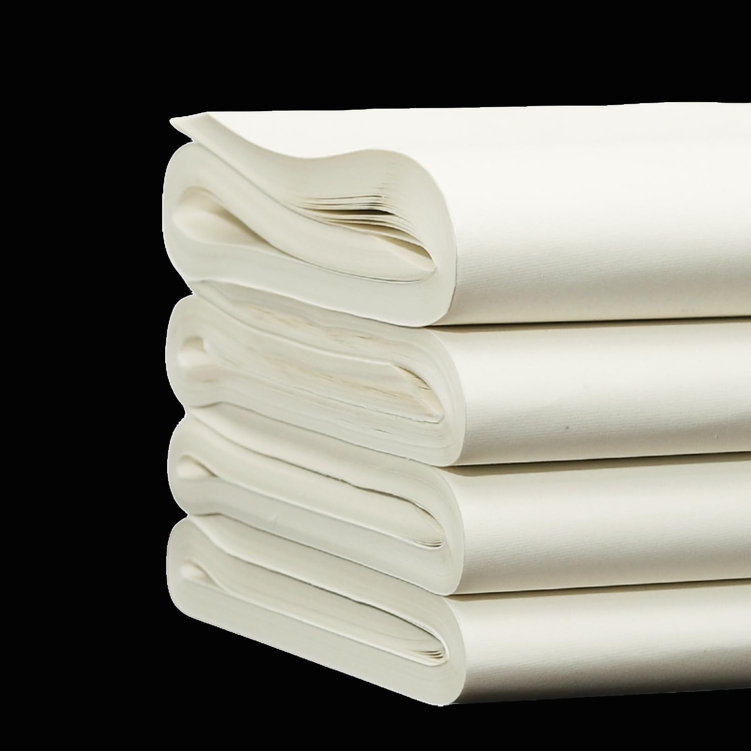 KYMY Chinese/Japanese Calligraphy Paper, Sumi/Rice Paper for Writing Painting Drawing Practice, Chinese Brush Ink Xuan Paper, Half Sheng Shu (Half Raw Ripe) Xuan (34 x 34 cm (13.38 x 13.38 Inch))