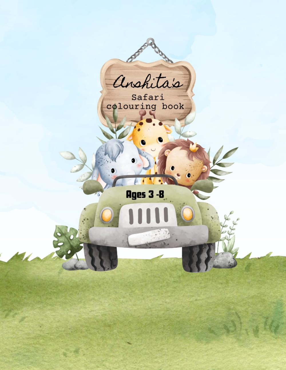 Jungle Safari Coloring Book for Kids: Fun Animal Coloring Adventure for Kids Ages 3-8