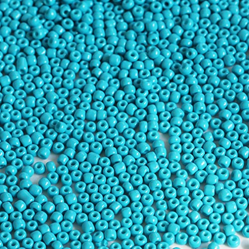 Bala&Fillic Turquoise Blue Color 3mm Seed Beads About 3600pcs/100Grams in Bag