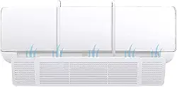 Defletor para Ar Condicionado Split Direcionador de Vendo Ajustável Compatível com 56 a 96 cm Evita Corrente de Ar Direta Universal Branco