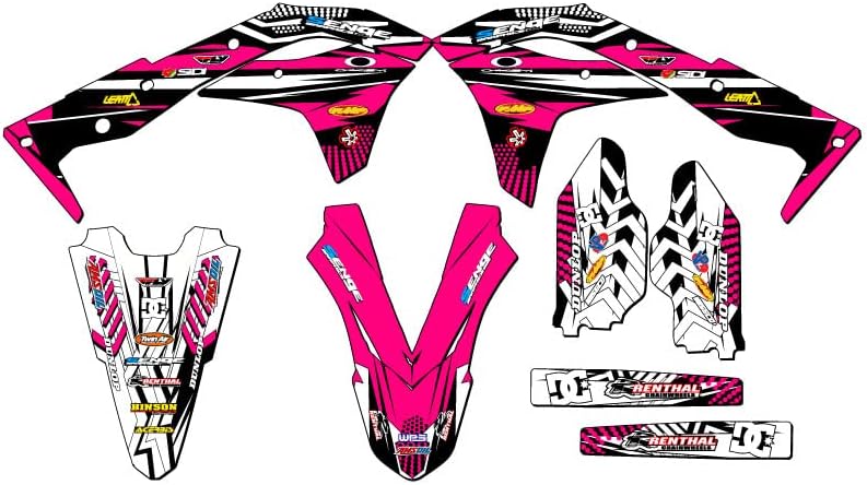 2017-2020 KX 250 F Mayhem Pink Senge Graphics Base Kit Compatible with Kawasaki