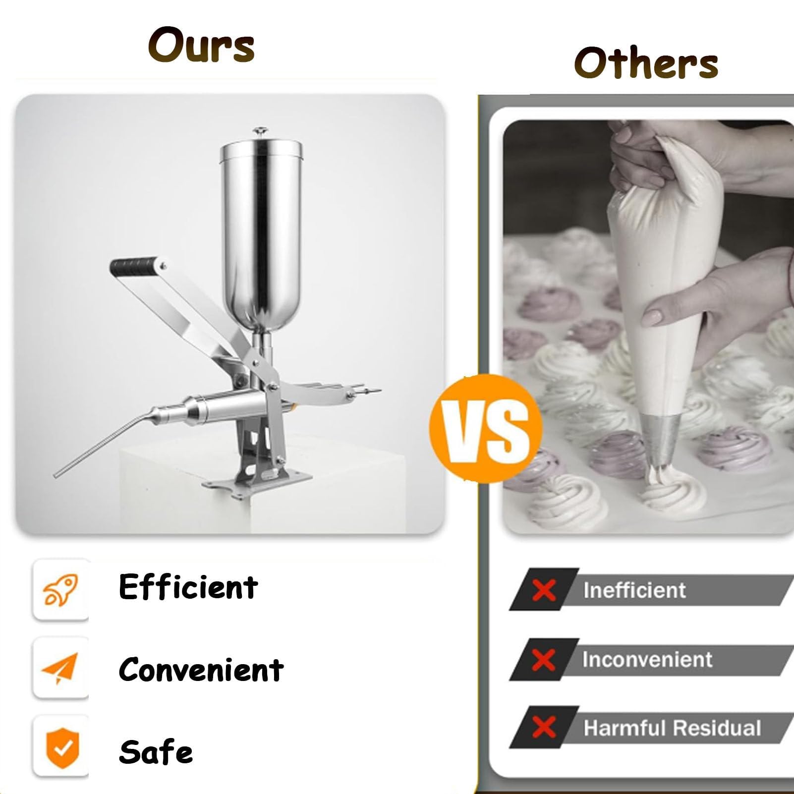 piudoiliy Latin Fruit Churro Jam Filling Machine Jam Doughnuts 5L Manual Cream Jam Operated Donuts Dessert Filler Filling — view 4