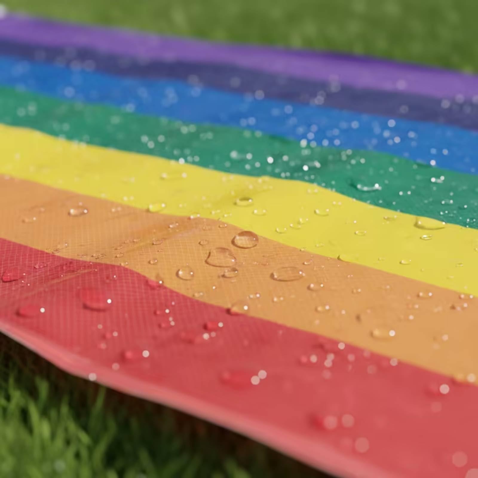 Tapis Glissant Aquatique Extérieur Toboggan Aquatique Pelouse Gonflable Glissa Ventrale pour Enfants, Familles, Glissade D Eau Arc-en-Ciel Double