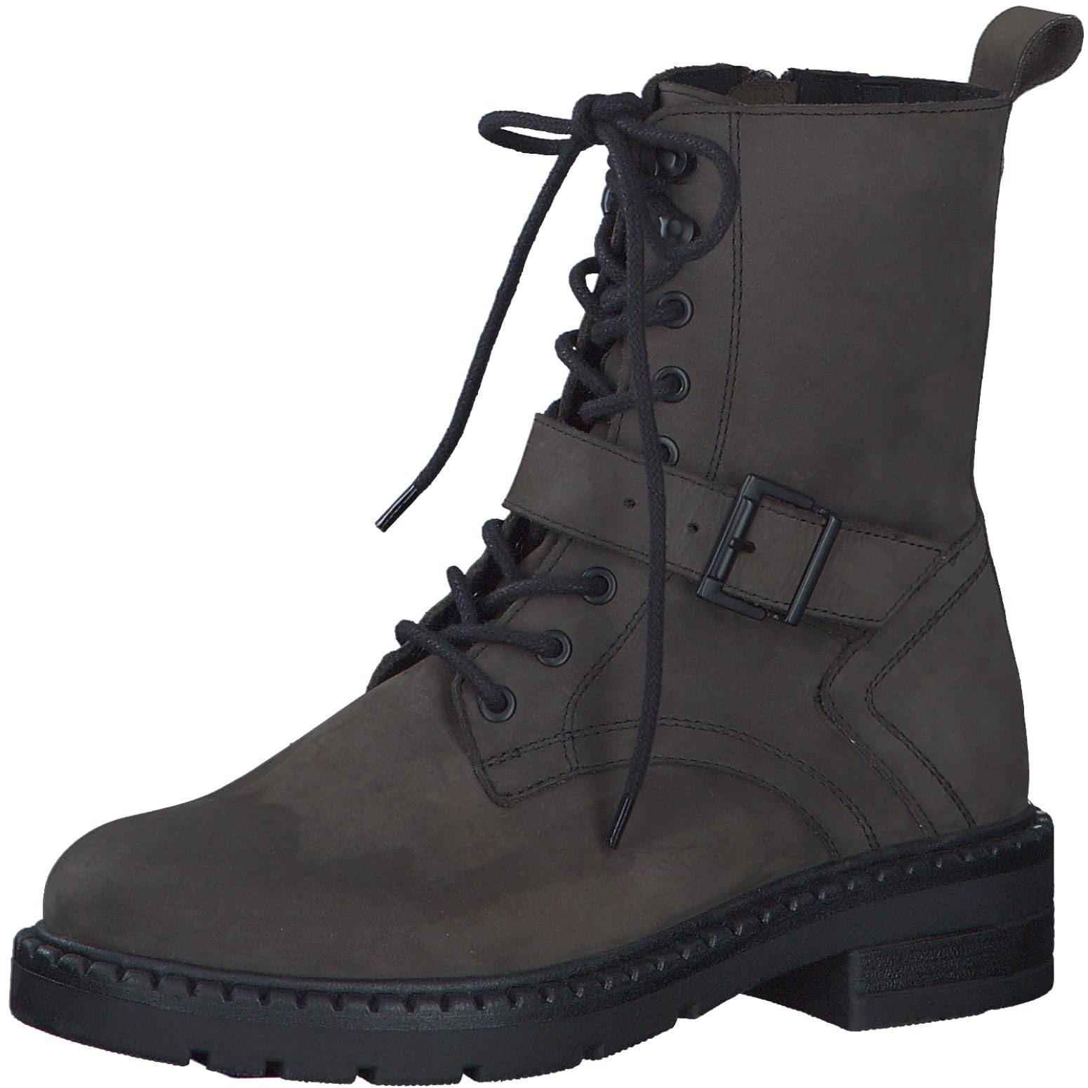 MARCO TOZZI Women's Laced Bootie 2-25234-43 Mid Calf Boot, Anthracite N C, 3.5 UK