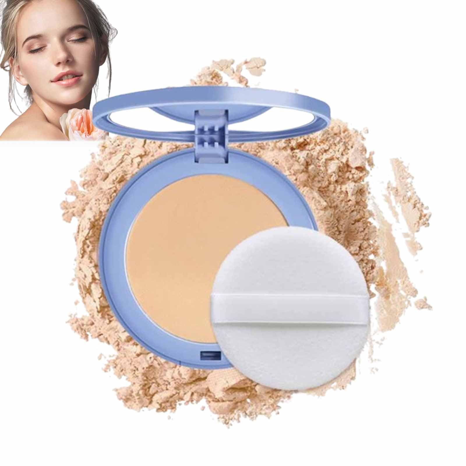 Gagk Matte Perfection Pressed Powder, Gagk Lasting Waterproof Powder, Waterproof Face Powder Makeup, Oil Control Face Pressed Powder, Matte Smooth Setting Powder (Natural beige)