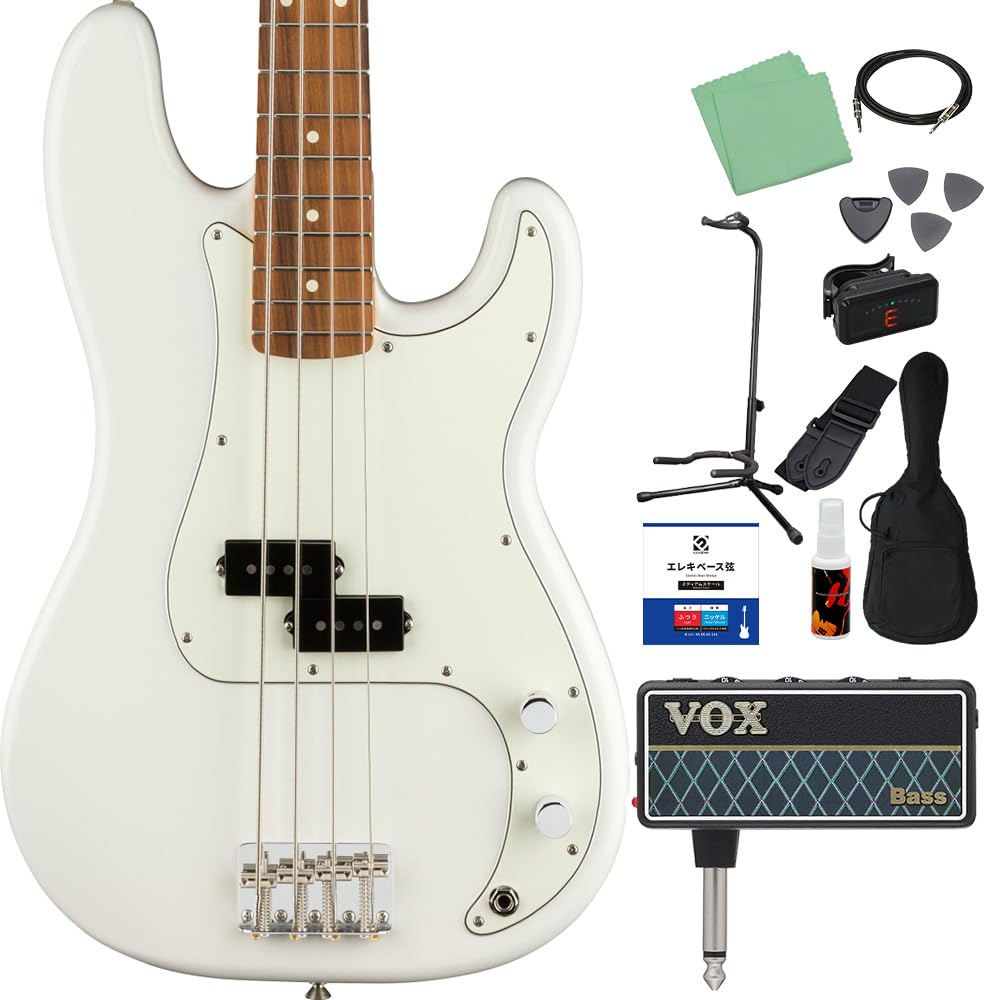 Amazon | Fender Player Precision Bass Polar White ベース初心者12点 