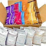 Sarasota Coffee Sampler Packets, Assorted Variety Coffee Packs, Gourmet Ground Coffee Pouches, Medium, Dark, & Flavored Roasts, Single Pot Coffee Packs for Drip Coffee Makers, (2 Oz Bags, Pack of 12)