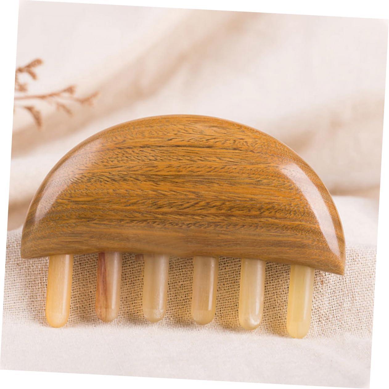 Healeved 3pièces Peigne De Buffle Unisexe Peigne à Cheveux Pratique Et Doux Démêlant Massant Le Chevelu Pour Confort Optimal