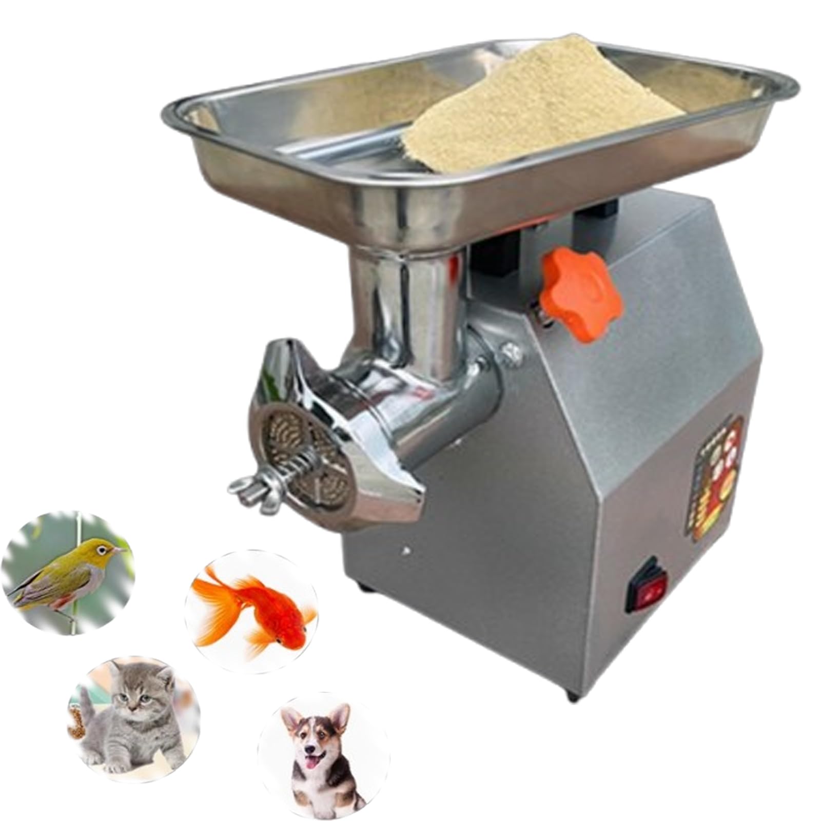 Molinillo eléctrico de pellets para producción de piensos, máquina eficiente para gatos, perros, pájaros y alimentos caseros para peces