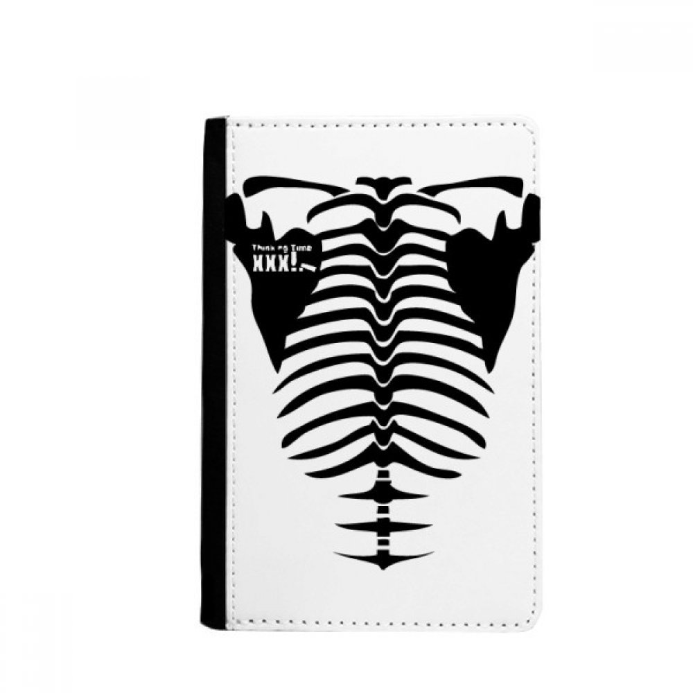 DIYthinker Skeleton Human Body Decoration Pattern Passport Holder Notecase Burse Wallet Cover Card Purse