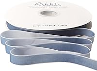 Vista 6 de Ribbli - Cinta de terciopelo marrón de 1 pulgada, carrete continuo de 25 yardas - Cinta navideña marrón para envoltorios de regalo, manualidades