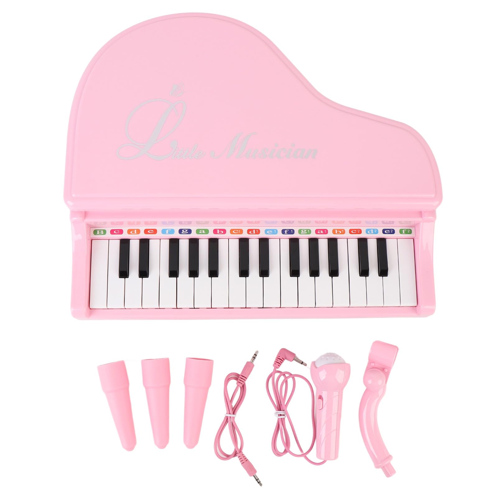 per Bambini, Giocattolo Musicale con Tastiera Elettronica a 31 Tasti con Coperchio Regolabile per Controllo del Volume, per Bambini, Giocattolo con Microfono per Principianti Dai 2 Ai 4 Anni