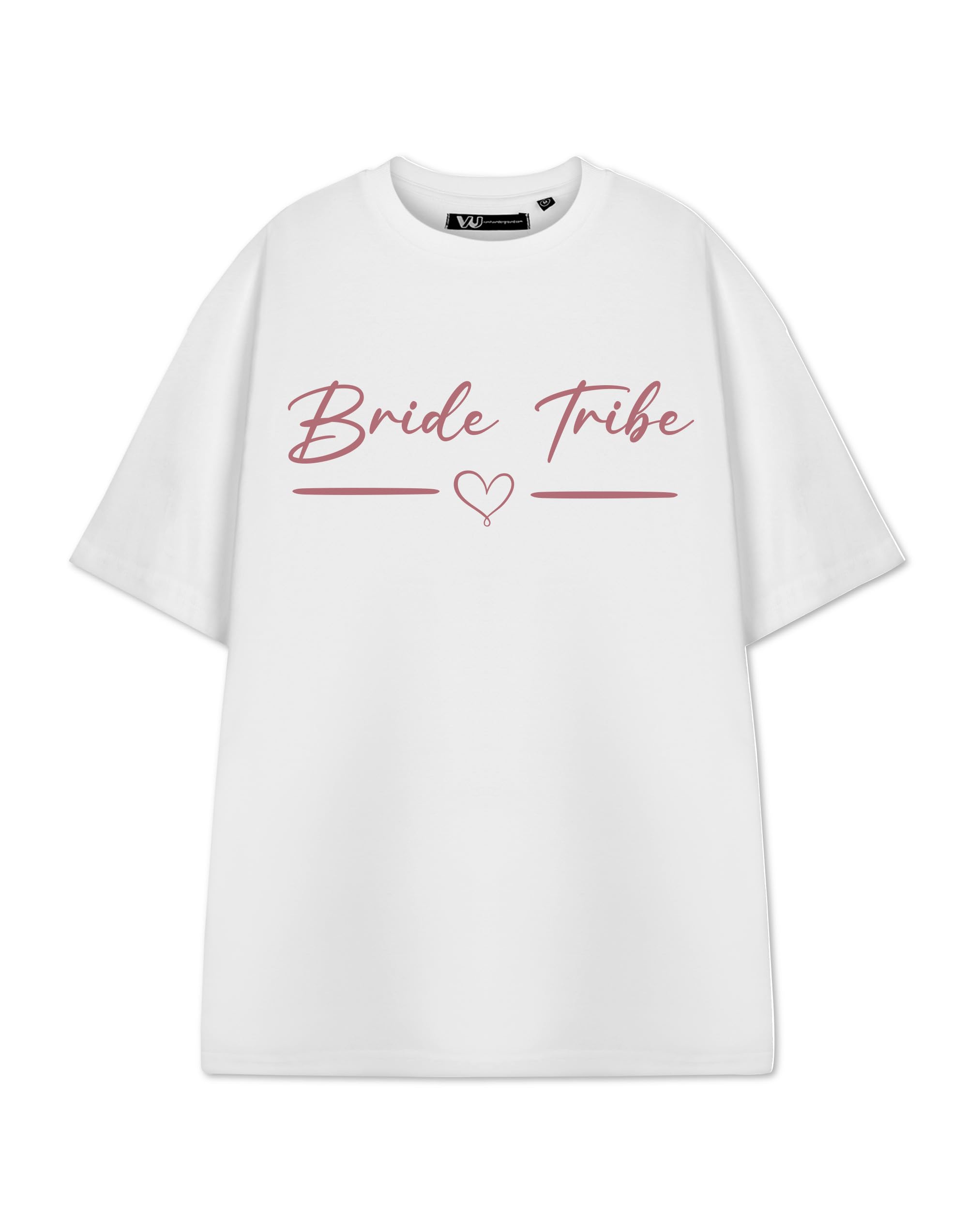 Show Me The Merch Women's White - Bride Tribe Bride Tribe White Short Sleeved T-Shirt | Graphic Tee For Her | Hen Party Bachelorette Gift | Bridal Squad Shirt For | Wedding Crew Top