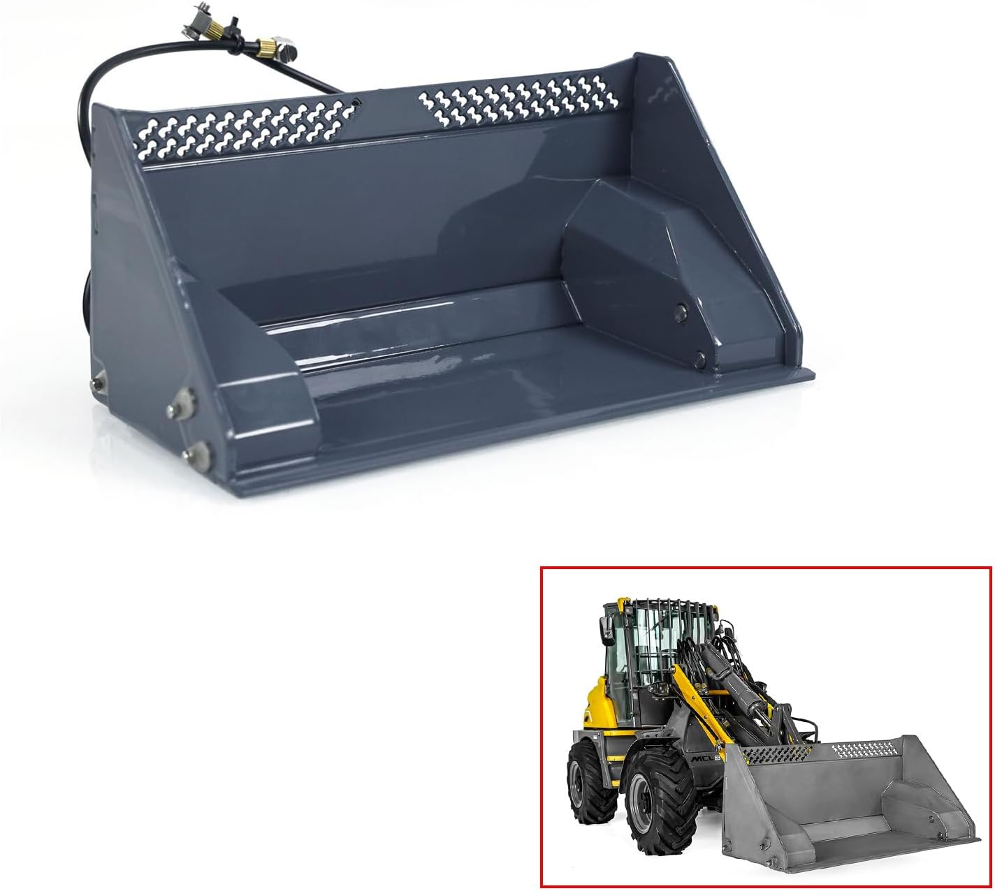 TOUCAN RC HOBBY LESU Metal Bucket for 1:14 Hydraulic RC Loader MCL8 Radio Control Car AT1050