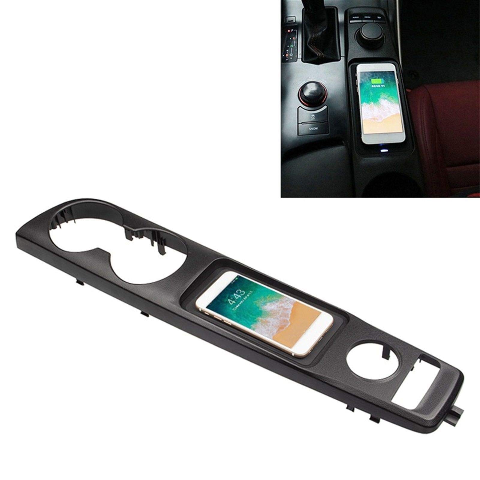 Ładowarka samochodowa Qi Standardowa bezprzewodowa ładowarka 10 W Szybkie ładowanie, do Lexusa, IS300 2015 2016 2017 2018 2019 Auto, do Smart, uchwyt na telefon Lewa strona jazdy Panel ładowani
