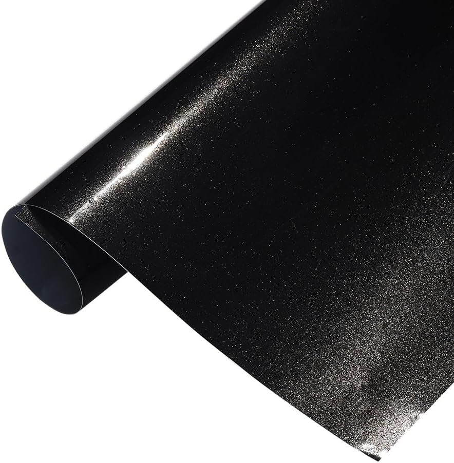 XhuangTech Self-Repair Vinyl Wrap Glossy Black Adhesive Car Body Film Sticker Decal Sheet Roll Air Bubble Release DIY