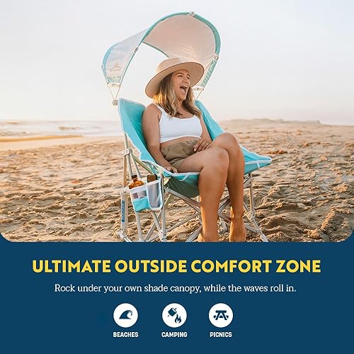 Miniatura 3 de GCI Outdoor Waterside Pod Rocker - Mecedora para exteriores con toldo parasol