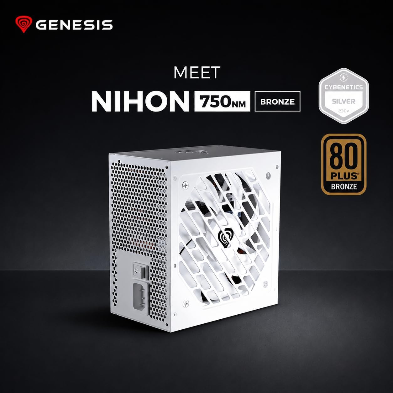 GENESIS NIHON 750NM BIAŁY ZASILACZ 750W 80+ BRONZE ATX 3.1