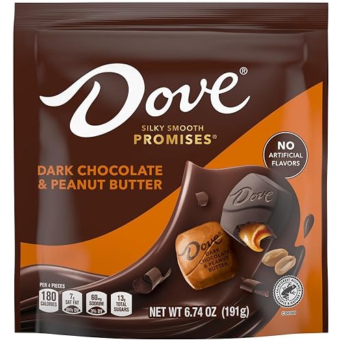 Dove Promises - Bolsa de mantequilla de maní y chocolate negro 761 onzas