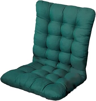 13.7727.55 Inch Small Seat Cushions for Chairs, Waterproof and Fade-Resistant Chair Cushions with Ties, Soft and Comfortable Chair Cushion Chair Pads for Indoor & Outdoor, Green