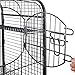 ZENY 37-inch Metal Ferret Chinchilla Cage with 2 Front Doors 4 Levels Small Animal Hutch for Squirrel/Rabbit/Rat Indoor Outdoor Use, Black