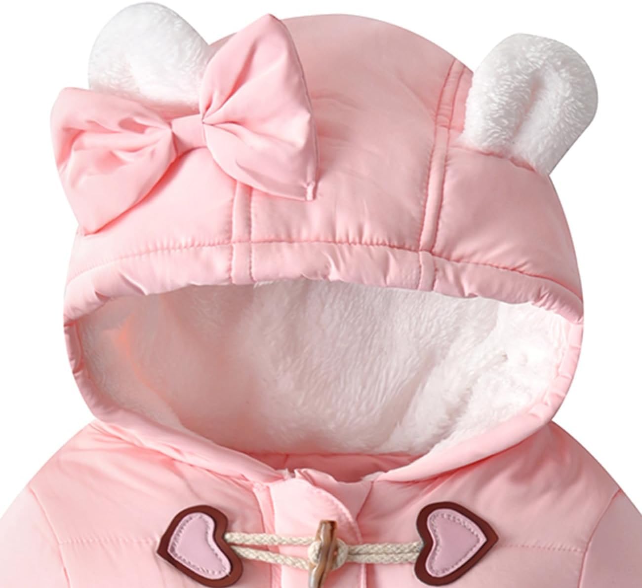Mono de Nieve para niños pequeños Traje de Nieve cálido para el Aire Libre de Invierno para bebés recién Nacidos botón de Cremallera Gruesa Mono cálido para Exteriores