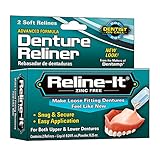 D.O.C. Reline-It, Denture Reliner, Zinc Free, 2 Count