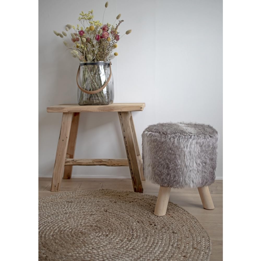 House Nordic Teakholzhocker Barcelona 50 cm