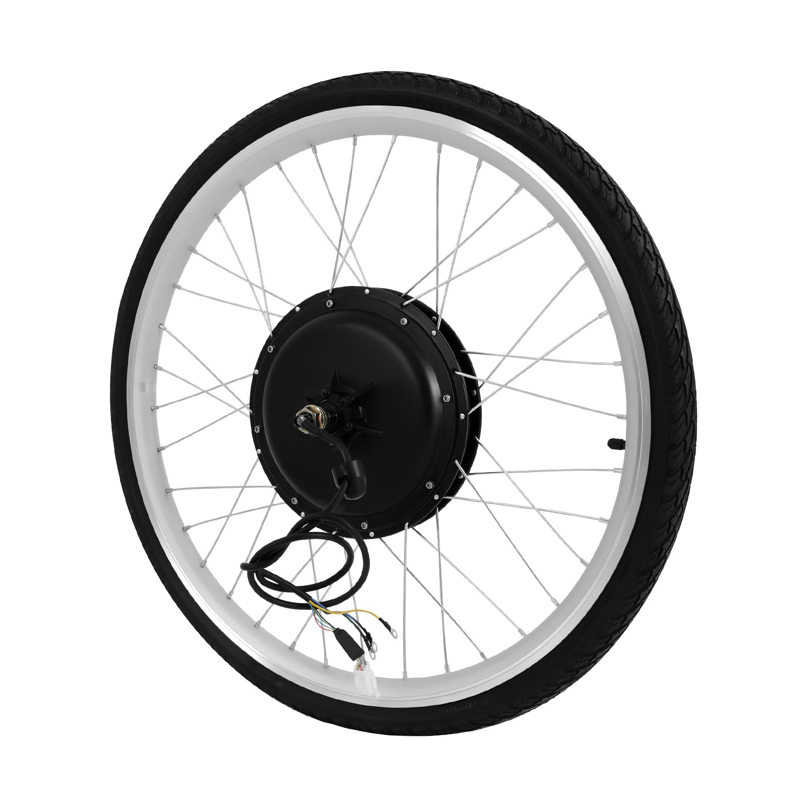 Kit de conversion de vélo électrique 26" 48 V 1000 W pour roue arrière, avec écran LCD, capteur PAS, frein à disque, contrôleur intégré, moteur moyeu sans balais