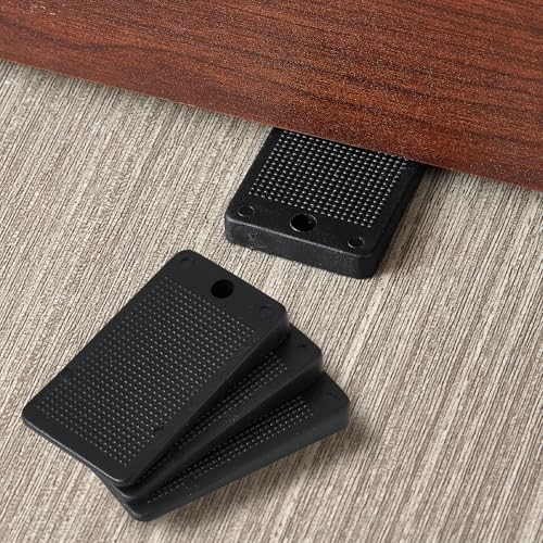 Image of Furniture Levelers Plastic Shims for Leveling Black Rubber Wedge for Table Toilet Refrigerator Piano, Small Shims for Home Improvement and Work 0.2 inch Height(6 PCS-Black)