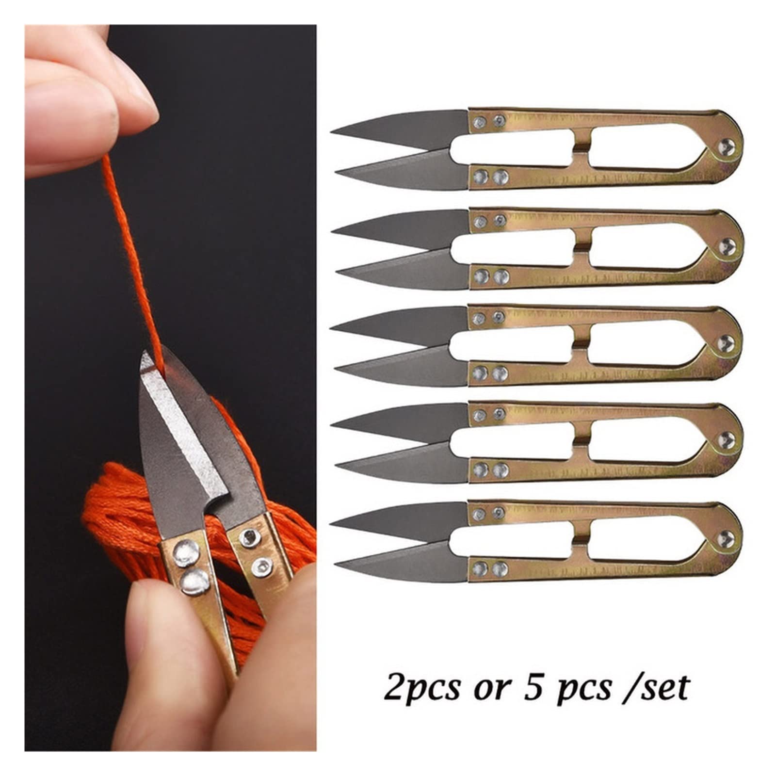 Tijeras de Acero Inoxidable, Mini Tijeras de Sastre, cortapelos pequeños, alicates de Corte, Herramientas de Bordado, Accesorios Multiusos, 2 Piezas/5 Piezas