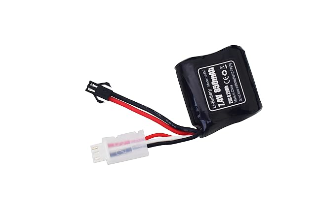 Foto 6 de 7 de ZYGY 2pcs 7.4v 850mAh Batería de Litio de Enchufe SM-2P para SYMA Q2 Q3 SkyTech H100 T1 T02 H102 H106 H108…
