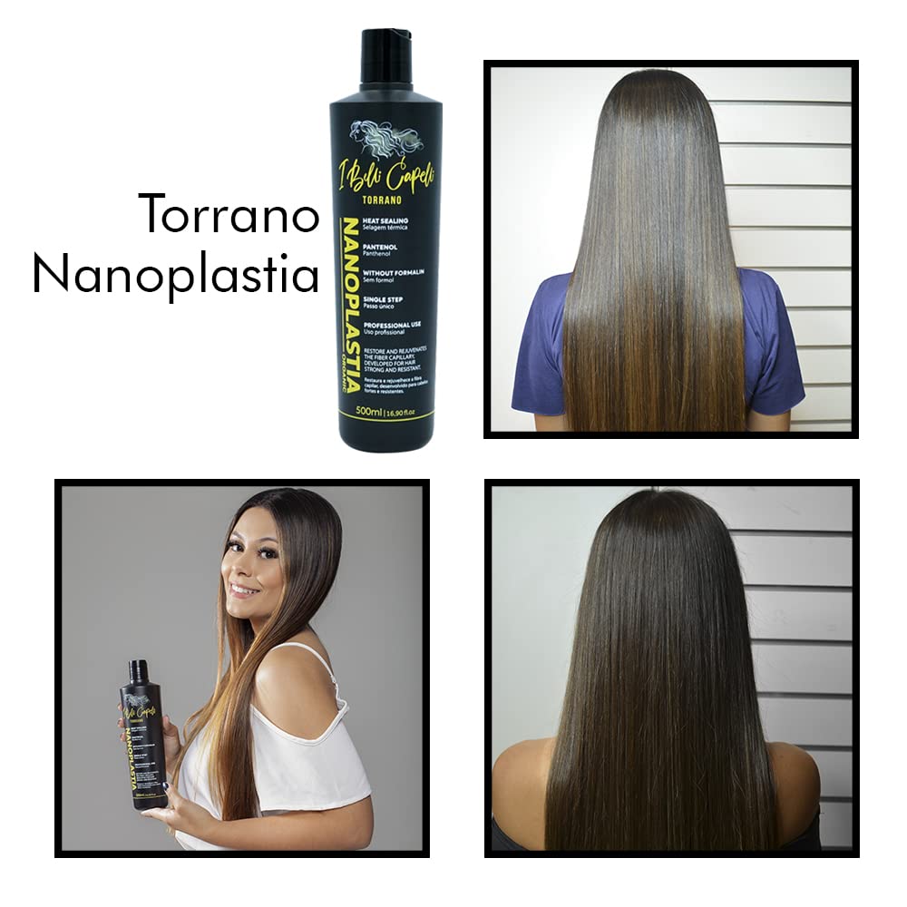Amazon.com: I Belli Capelli Torrano Nanoplastia - Mascarilla para el cabello  orgánico – Sellado térmico de un solo paso para el cabello seco dañado –  Nanoplastia, productos tratados para el cuidado del