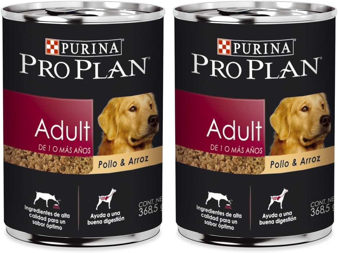 Purina Pro Plan Canned Adult Chicken and Rice Food, 13 Oz (Pack of 24)
