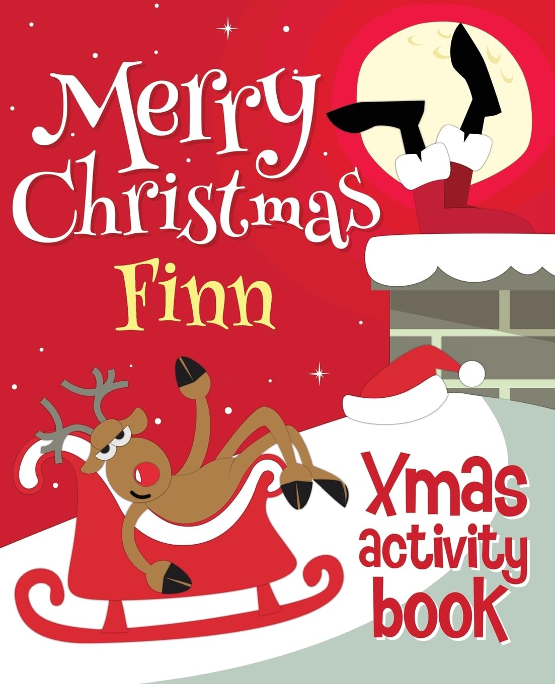 Merry Christmas Finn - Xmas Activity Book: (Personalized Children's Activity Book)