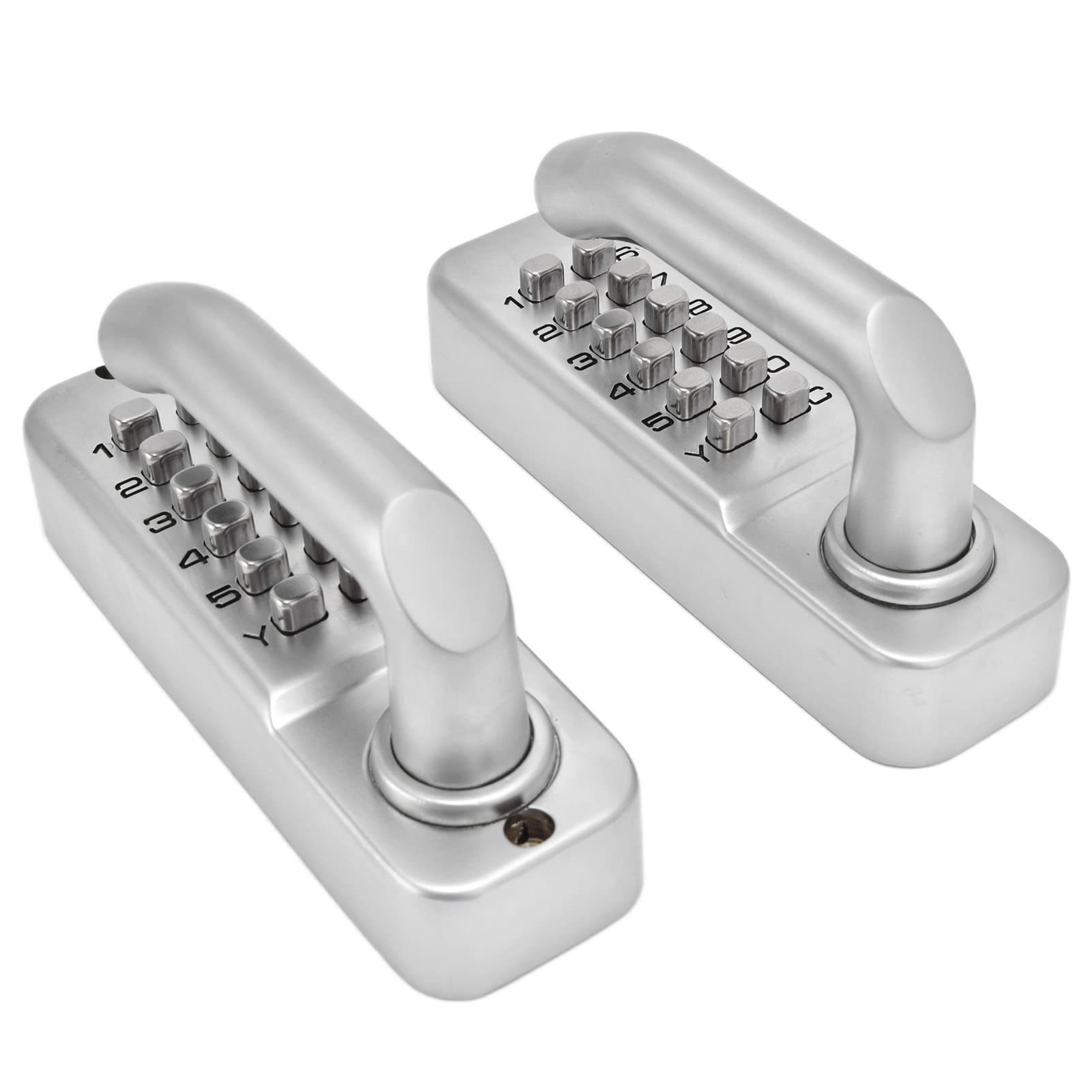 YUUGAA Combination Lock, Double Sided Handle Mechanical Combination Lock Wrought Iron Fence Door Lock for Gate Home