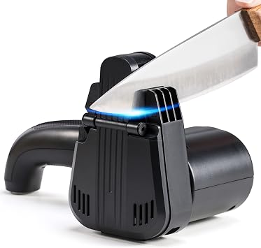 M3 Electric Knife Sharpener, 40 Belts, 20  & 60 , UK Plug