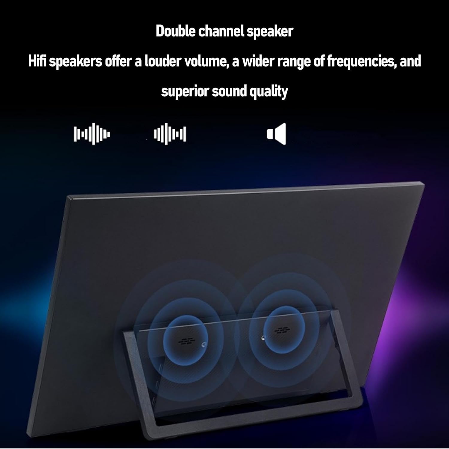 18.5 Inch Portable Display 120Hz FHD HDR External Monitor with Type C Ports for Laptop PC Phone Switch Steam Deck Travel Screen US Plug - Image 4