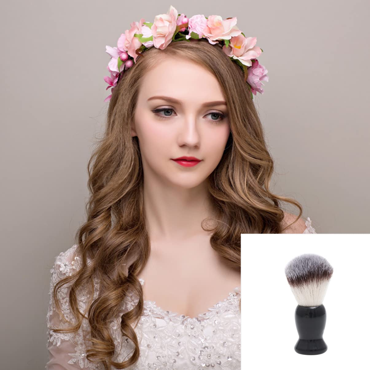 Shaving Brush For Men Shave Brush Nylon Brush Beard Brush Mustache Brush Black