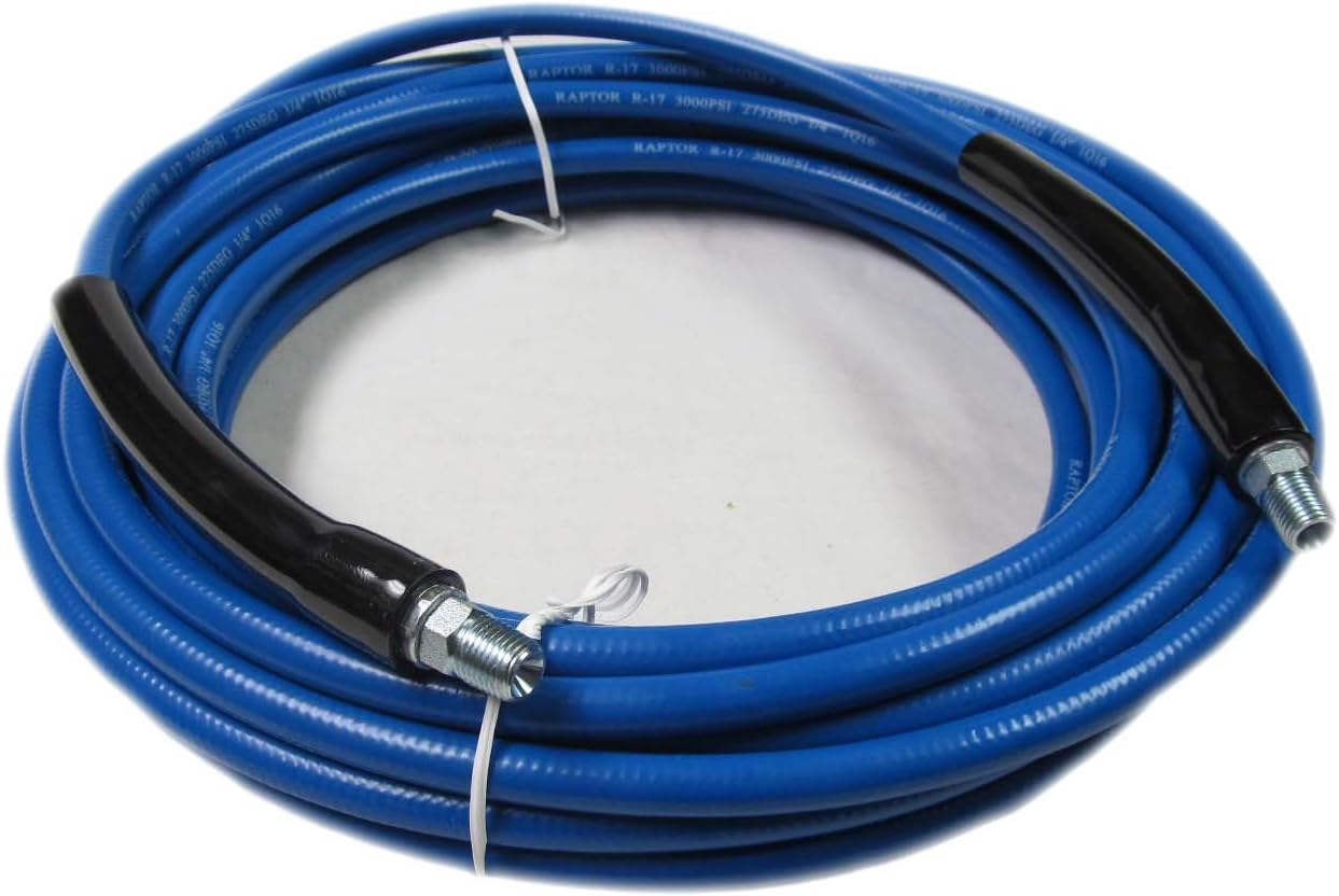 Carpet & Tile Cleaning Solution Line 1/4" 50 Foot, Blue 3000psi 275DEG Water Pressure Hose