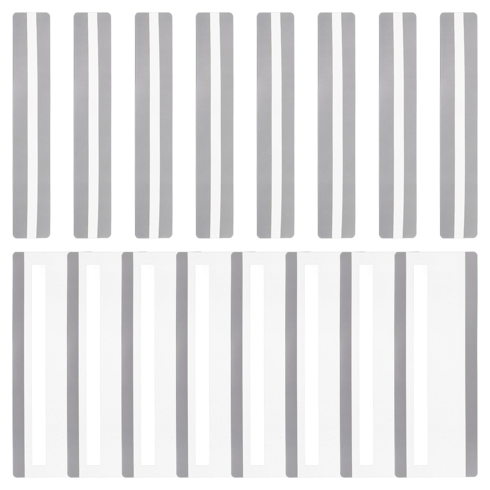 PATIKIL 16Pcs Guided Reading Highlight Strips, 2 Sizes Colored Overlay Highlight Bookmarks