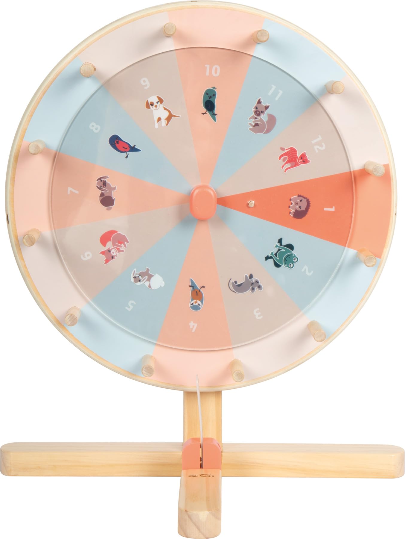 Small Foot Roue de la Fortune « Garden Buddies » en Bois, Disque et Motifs Personnalisables, pour Enfants à partir de 3 Ans, 12645